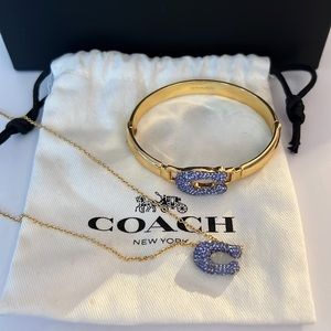 Coach Necklace & Bracelet Set